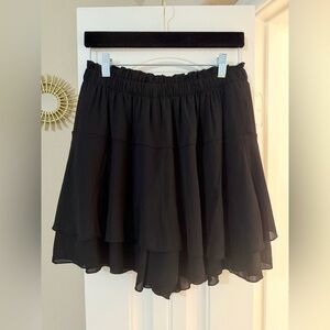 Black Flowy Skort